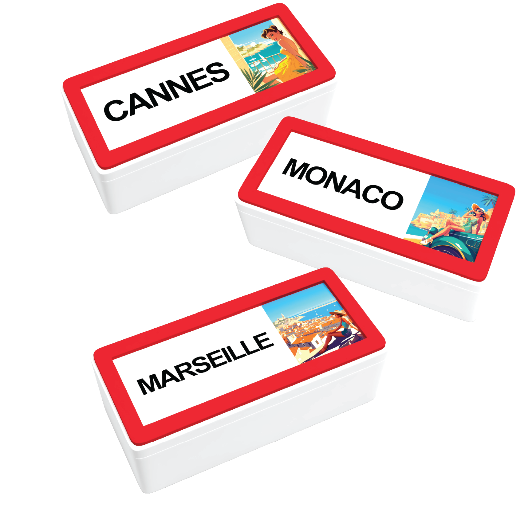 City Sign metal box with custom sticker