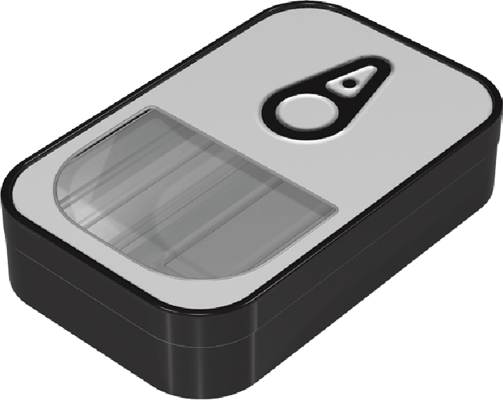 Black and white Sardine Box