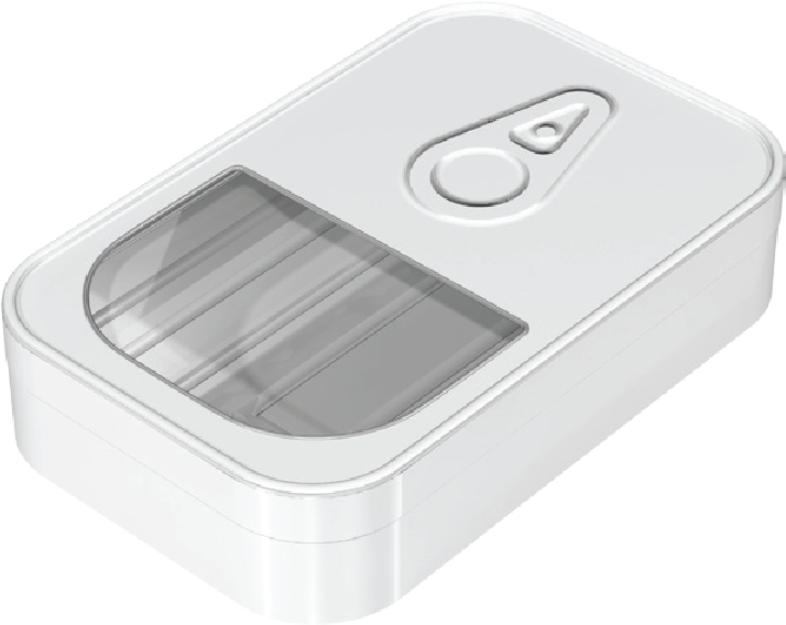 White Sardine Box